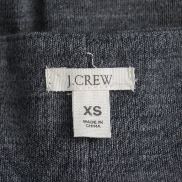J Crew Wool Jersey Knit Dress Size XS Button Detail Stephanie Sleeveless Gray - Picture 6 of 6